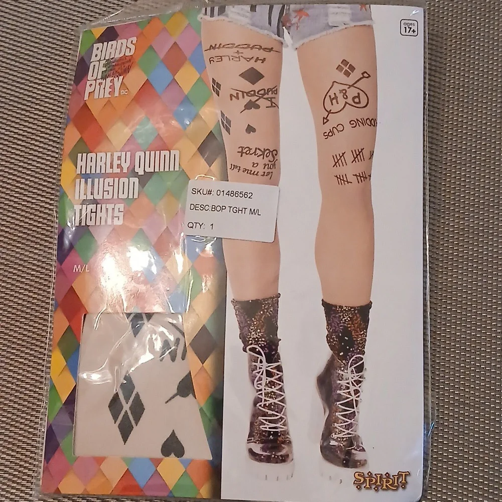 Harley Quinn Birds Of Prey Illusion Tights
